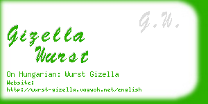 gizella wurst business card